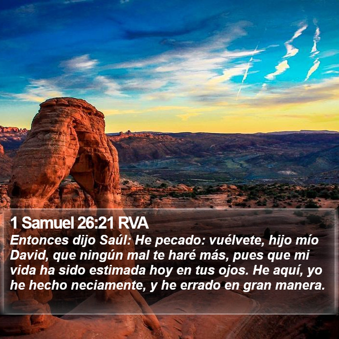 1 Samuel 26:21 RVA Bible Study