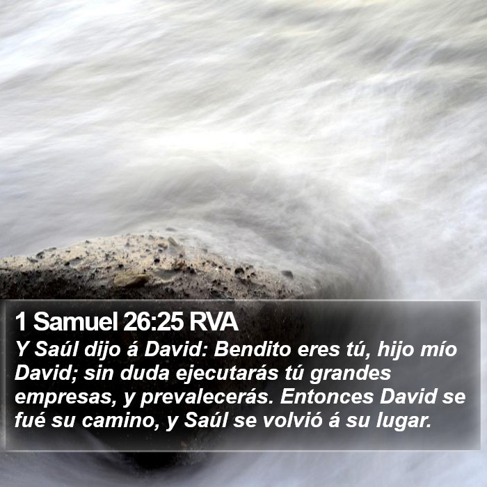 1 Samuel 26:25 RVA Bible Study