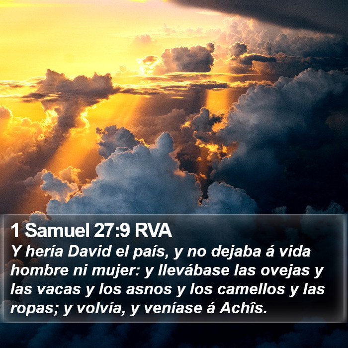 1 Samuel 27:9 RVA Bible Study