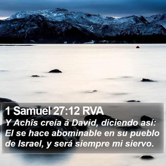 1 Samuel 27:12 RVA Bible Study