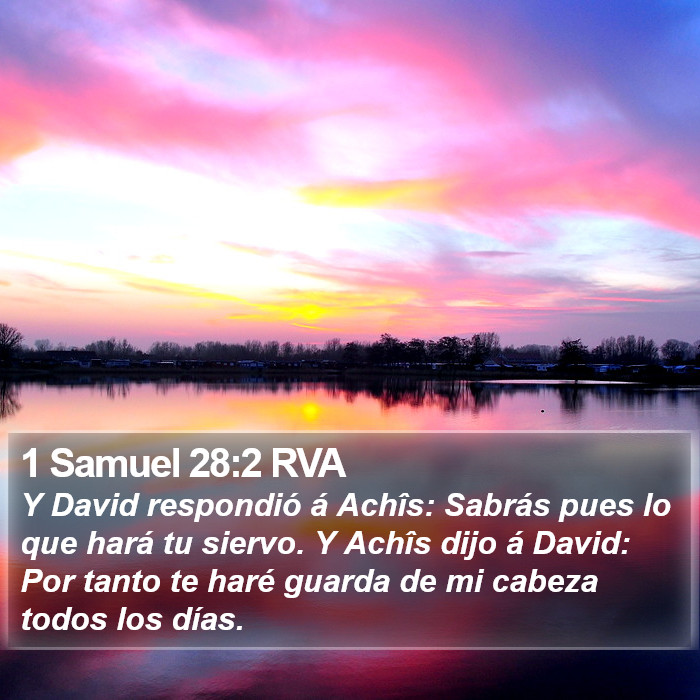 1 Samuel 28:2 RVA Bible Study