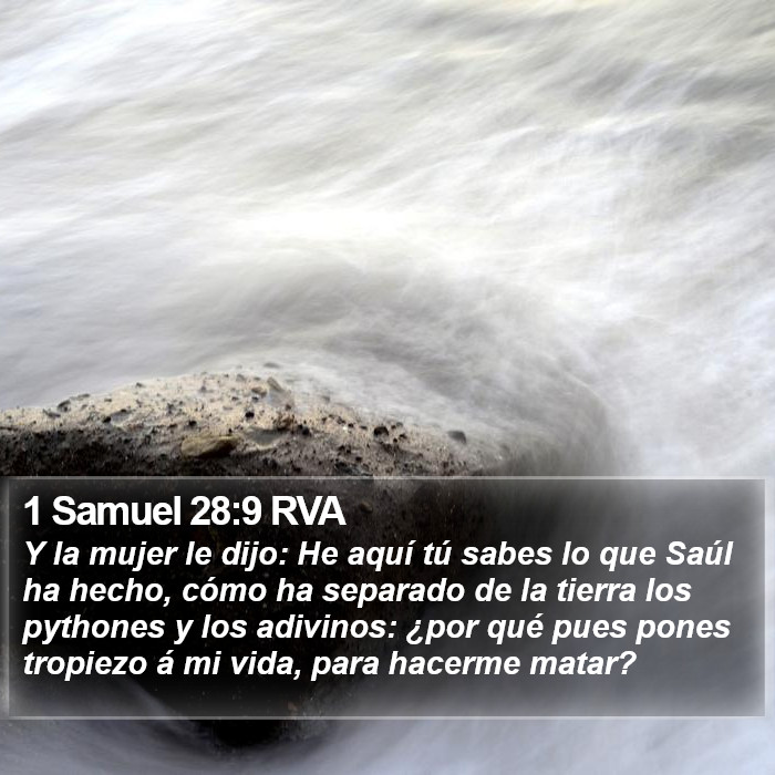 1 Samuel 28:9 RVA Bible Study