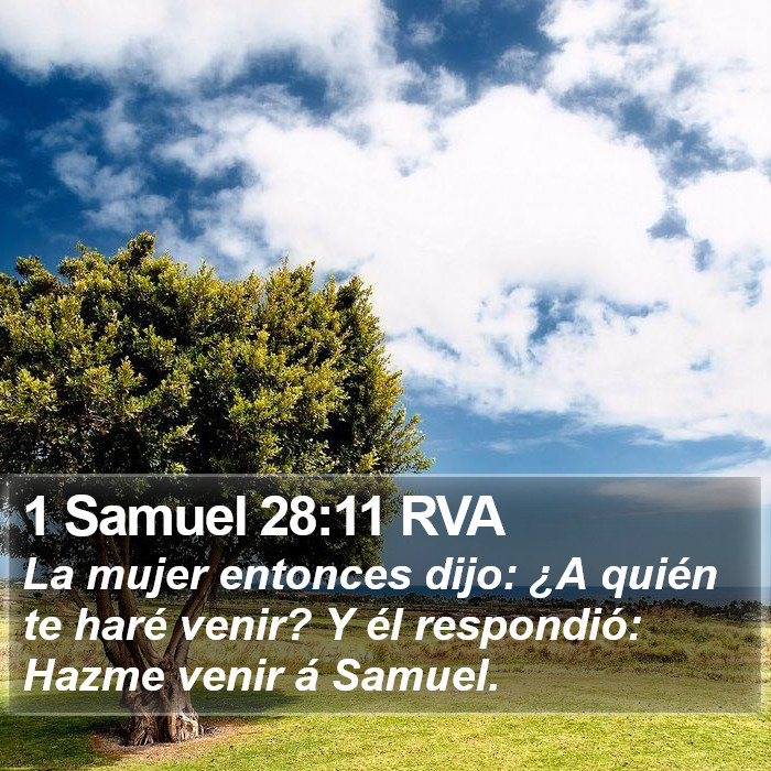 1 Samuel 28:11 RVA Bible Study