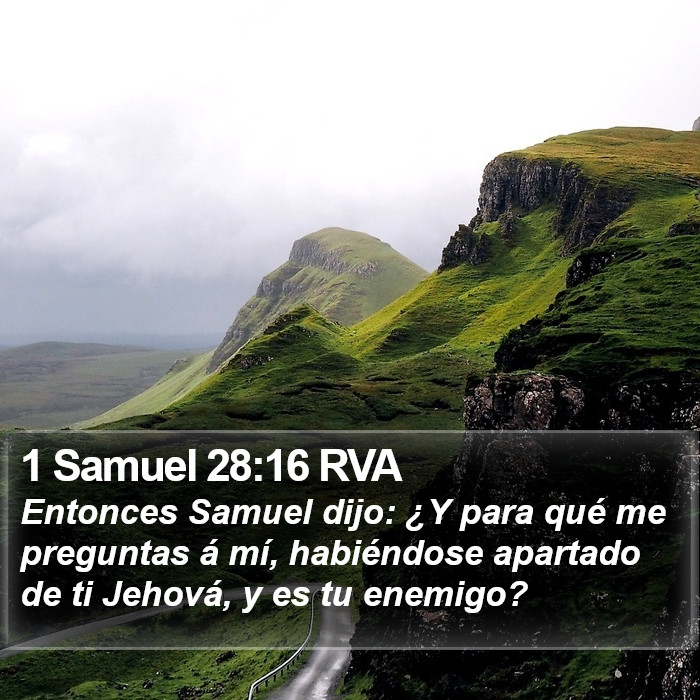 1 Samuel 28:16 RVA Bible Study