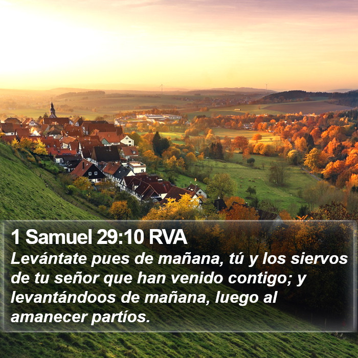 1 Samuel 29:10 RVA Bible Study