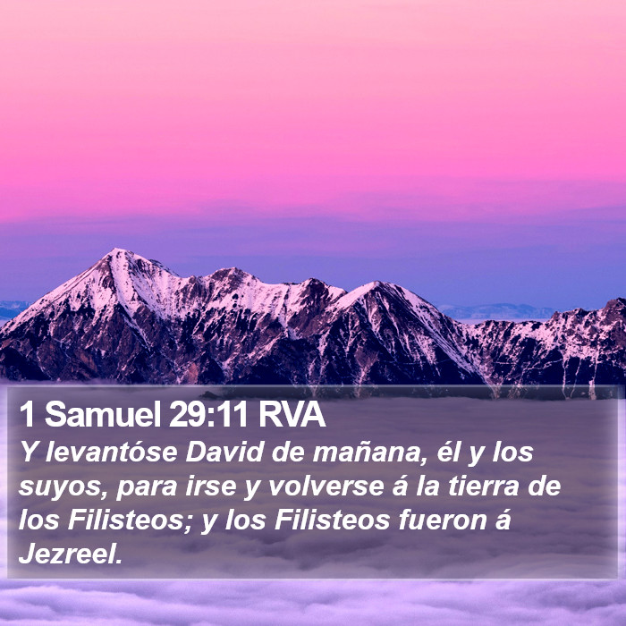 1 Samuel 29:11 RVA Bible Study