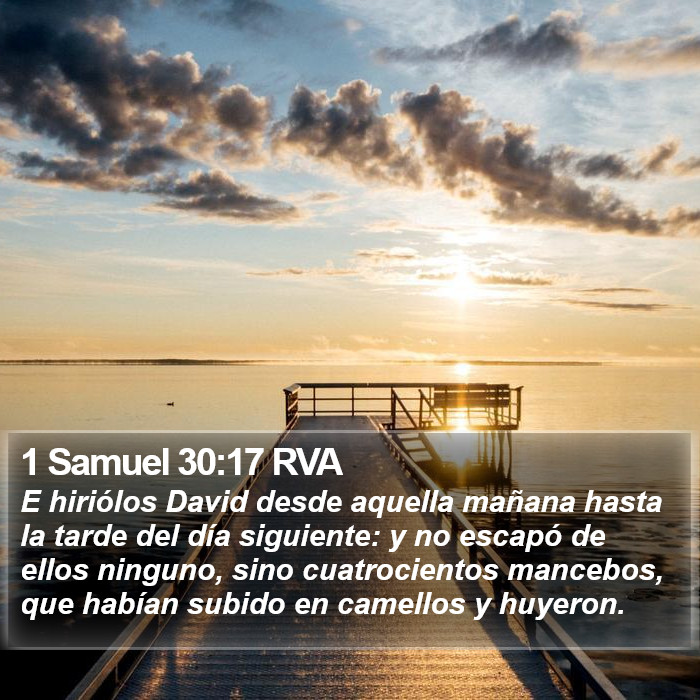 1 Samuel 30:17 RVA Bible Study