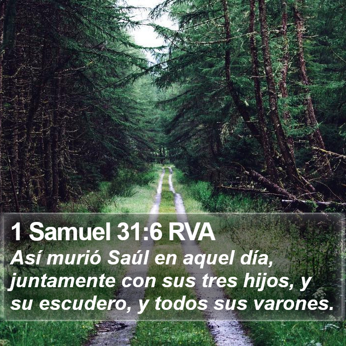 1 Samuel 31:6 RVA Bible Study