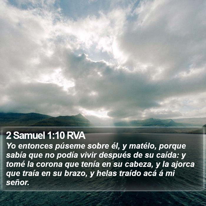 2 Samuel 1:10 RVA Bible Study