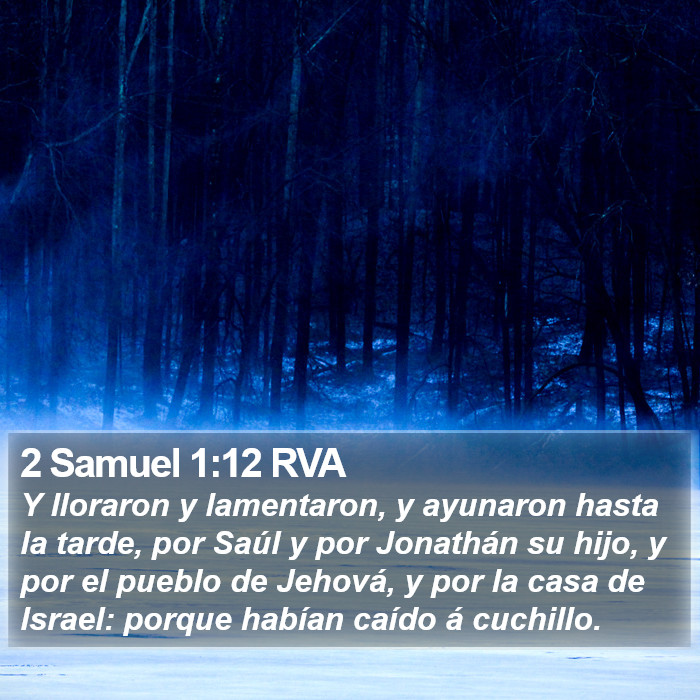 2 Samuel 1:12 RVA Bible Study