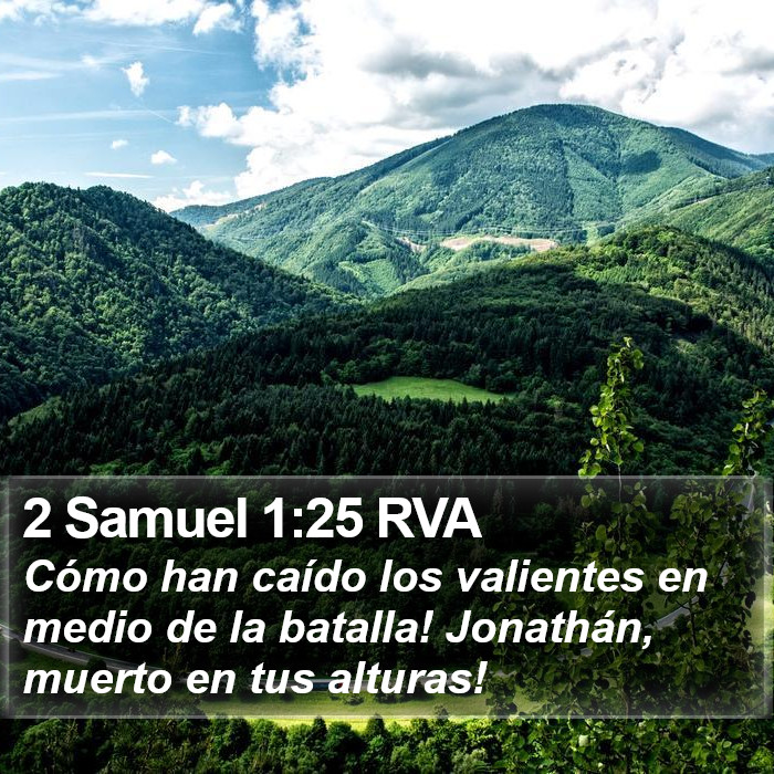 2 Samuel 1:25 RVA Bible Study