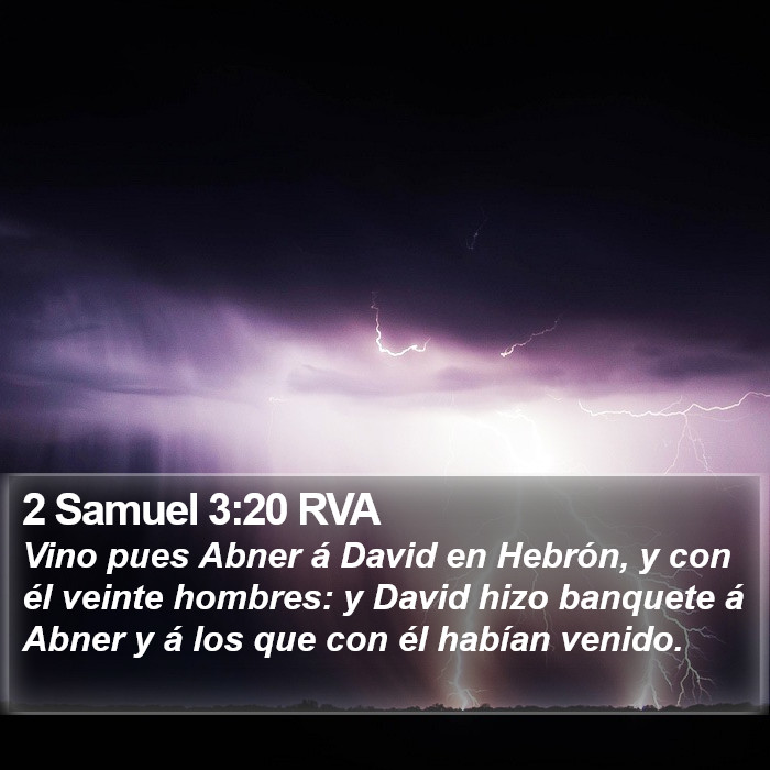 2 Samuel 3:20 RVA Bible Study