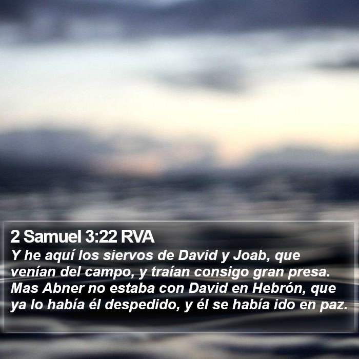 2 Samuel 3:22 RVA Bible Study