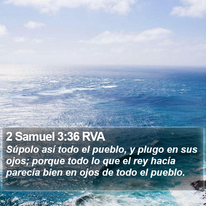 2 Samuel 3:36 RVA Bible Study