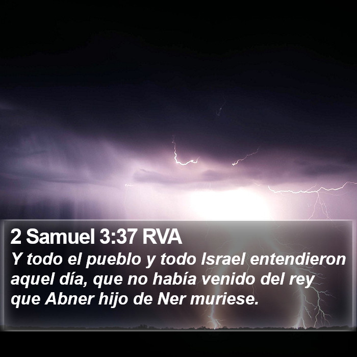 2 Samuel 3:37 RVA Bible Study