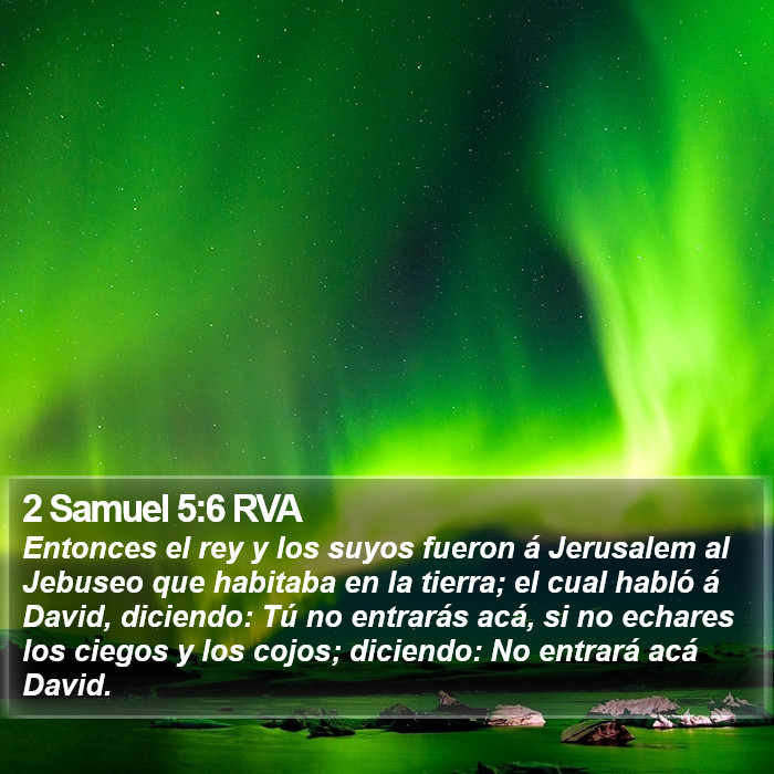 2 Samuel 5:6 RVA Bible Study