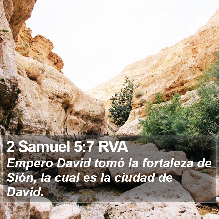 2 Samuel 5:7 RVA Bible Study