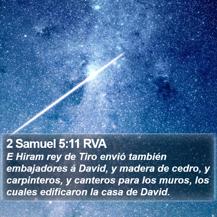 2 Samuel 5:11 RVA Bible Study