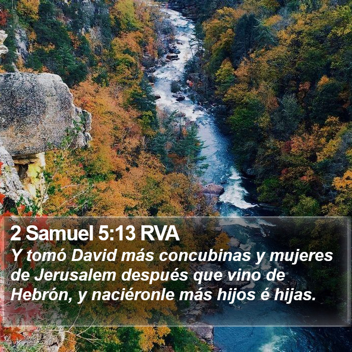 2 Samuel 5:13 RVA Bible Study