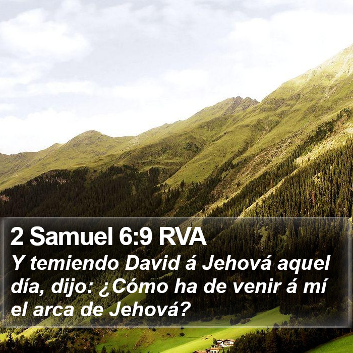 2 Samuel 6:9 RVA Bible Study
