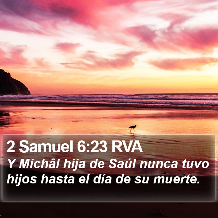 2 Samuel 6:23 RVA Bible Study