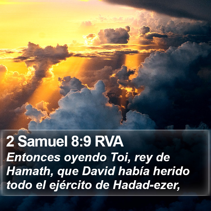 2 Samuel 8:9 RVA Bible Study