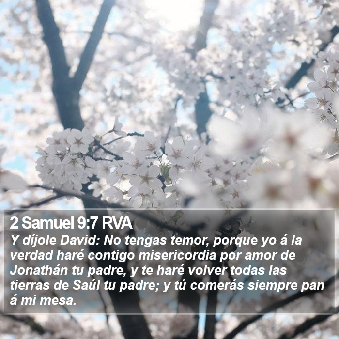 2 Samuel 9:7 RVA Bible Study