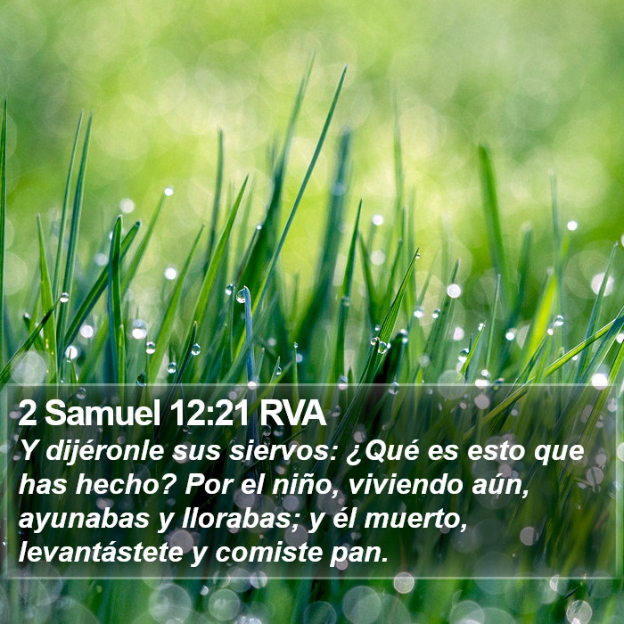 2 Samuel 12:21 RVA Bible Study