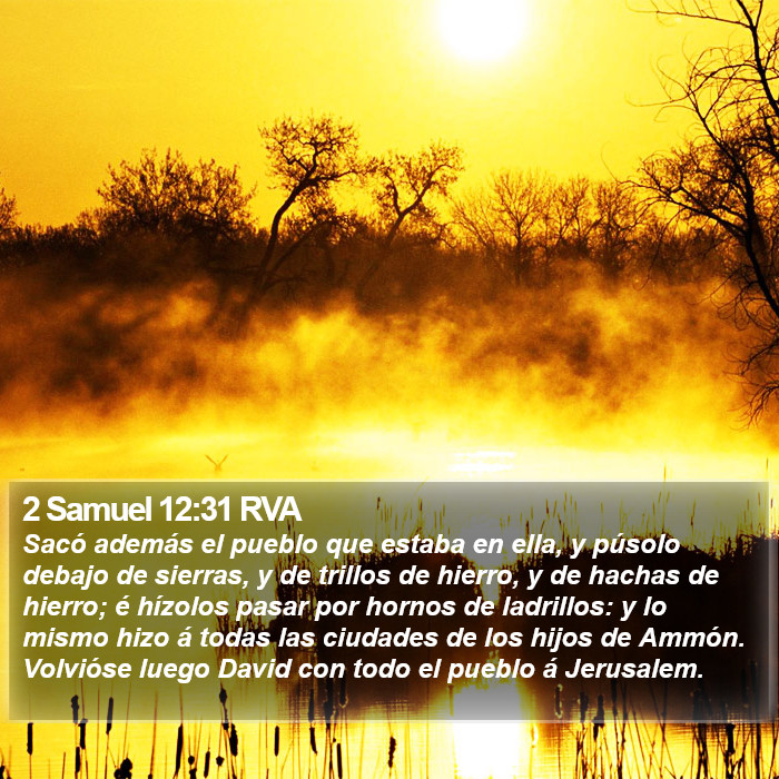 2 Samuel 12:31 RVA Bible Study