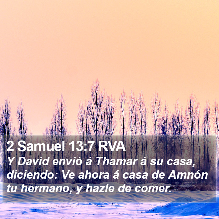 2 Samuel 13:7 RVA Bible Study