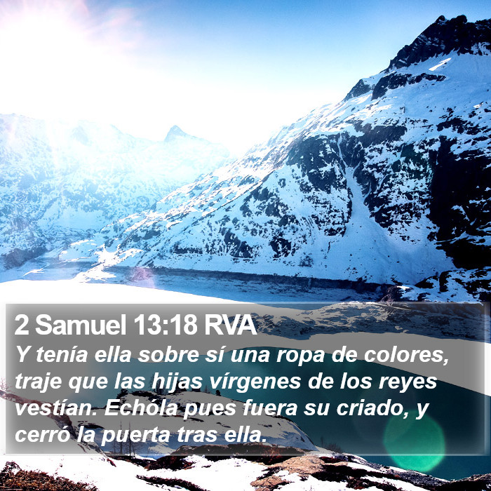 2 Samuel 13:18 RVA Bible Study