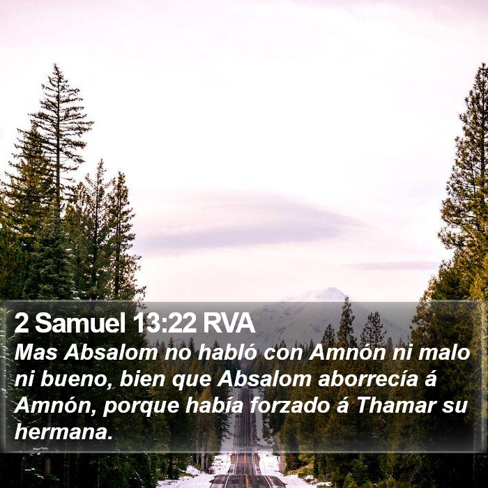 2 Samuel 13:22 RVA Bible Study