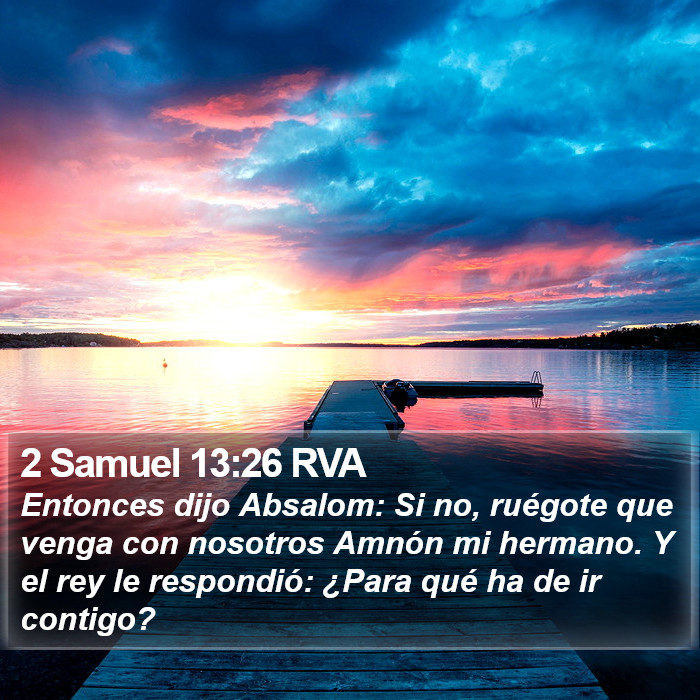 2 Samuel 13:26 RVA Bible Study