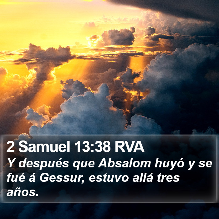 2 Samuel 13:38 RVA Bible Study