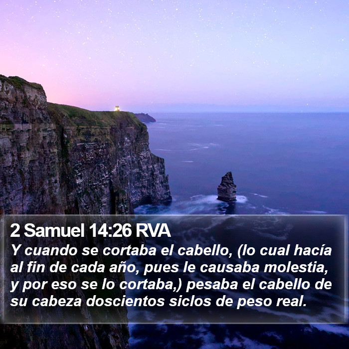 2 Samuel 14:26 RVA Bible Study