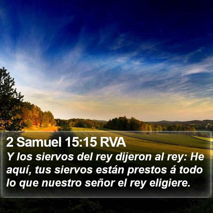 2 Samuel 15:15 RVA Bible Study