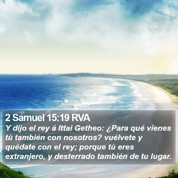 2 Samuel 15:19 RVA Bible Study