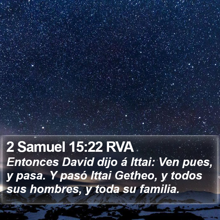 2 Samuel 15:22 RVA Bible Study