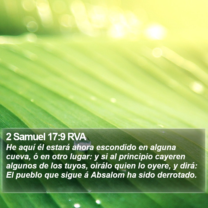 2 Samuel 17:9 RVA Bible Study