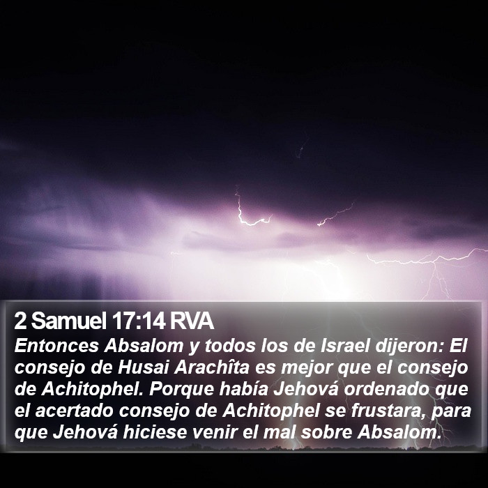 2 Samuel 17:14 RVA Bible Study