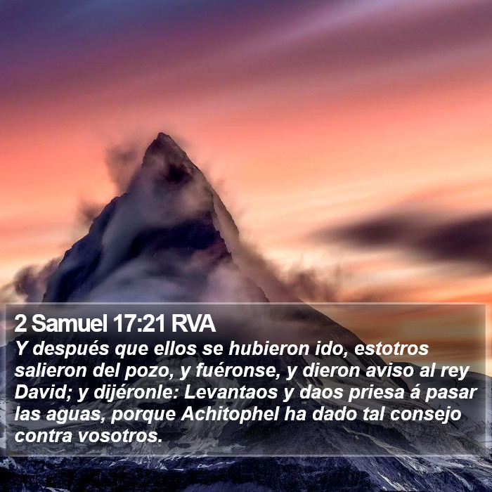 2 Samuel 17:21 RVA Bible Study