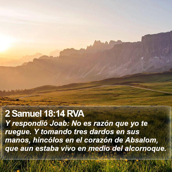 2 Samuel 18:14 RVA Bible Study