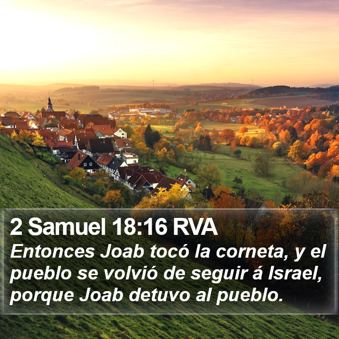 2 Samuel 18:16 RVA Bible Study