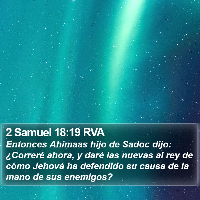 2 Samuel 18:19 RVA Bible Study