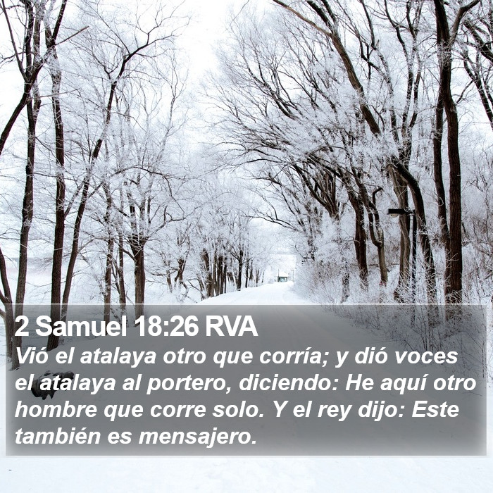 2 Samuel 18:26 RVA Bible Study