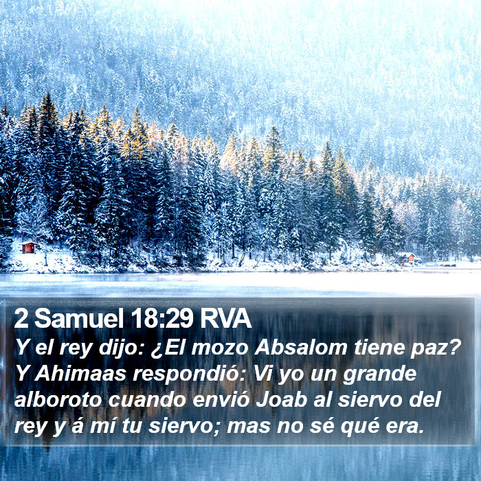 2 Samuel 18:29 RVA Bible Study