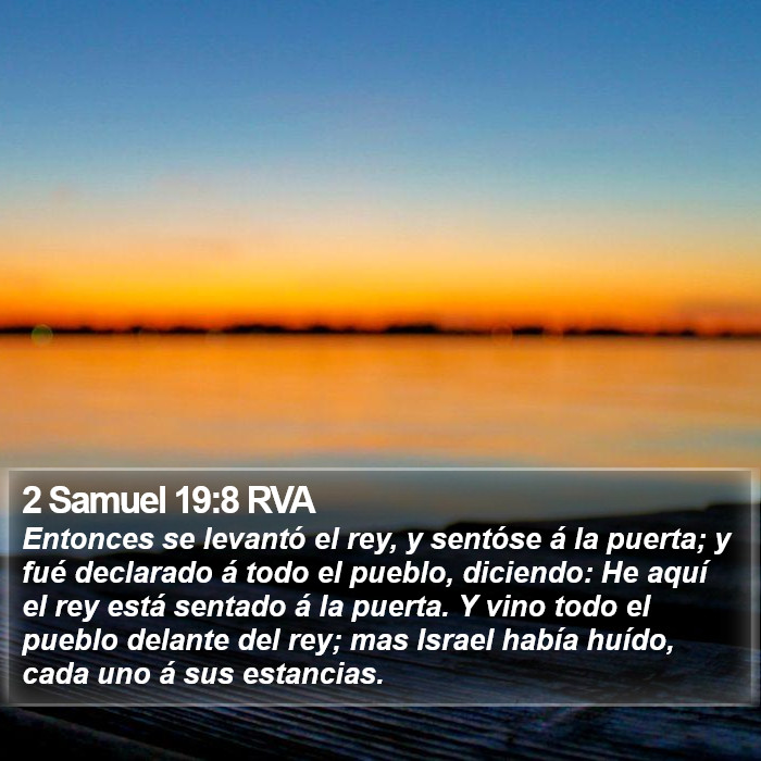 2 Samuel 19:8 RVA Bible Study