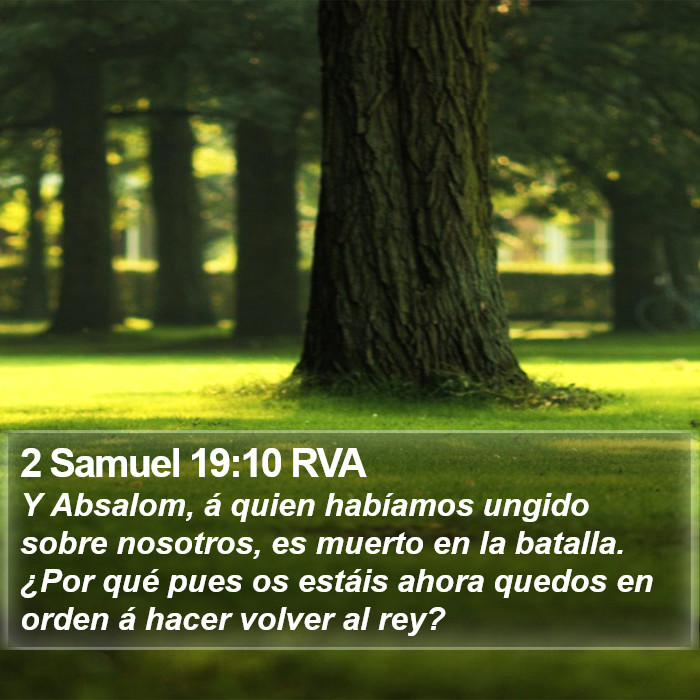 2 Samuel 19:10 RVA Bible Study