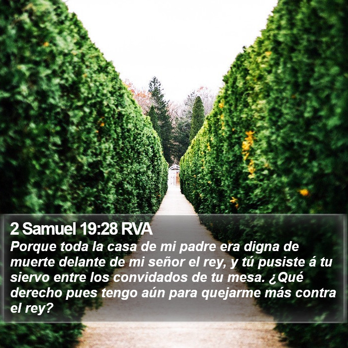 2 Samuel 19:28 RVA Bible Study