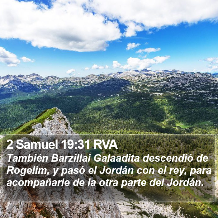 2 Samuel 19:31 RVA Bible Study